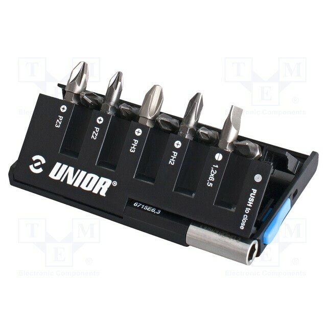 Tools set: screwdriver bits; Phillips,Pozidriv®