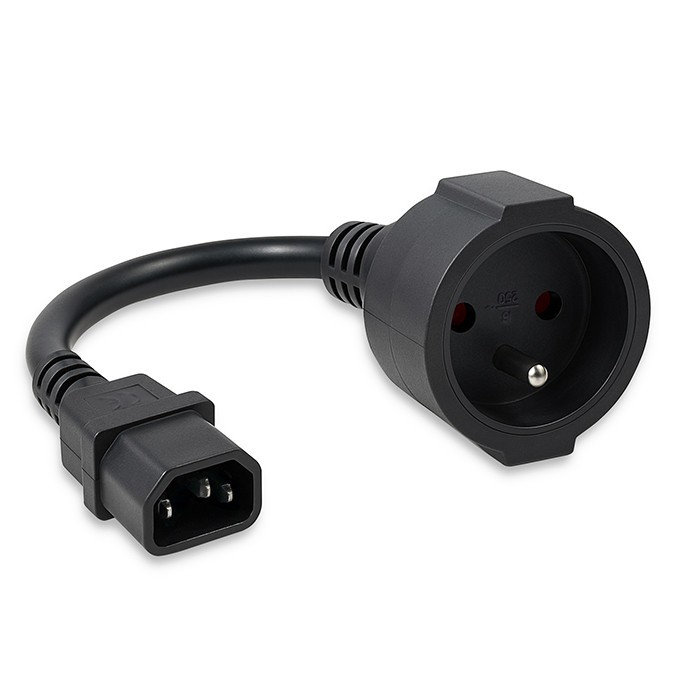QOLTEC Adapter IEC 320 C14 /