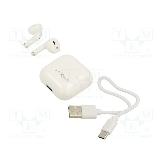 HEADSET BLUETOOTH VALLETTA/WHITE TWS-MLA-GW GEMBIRD |
