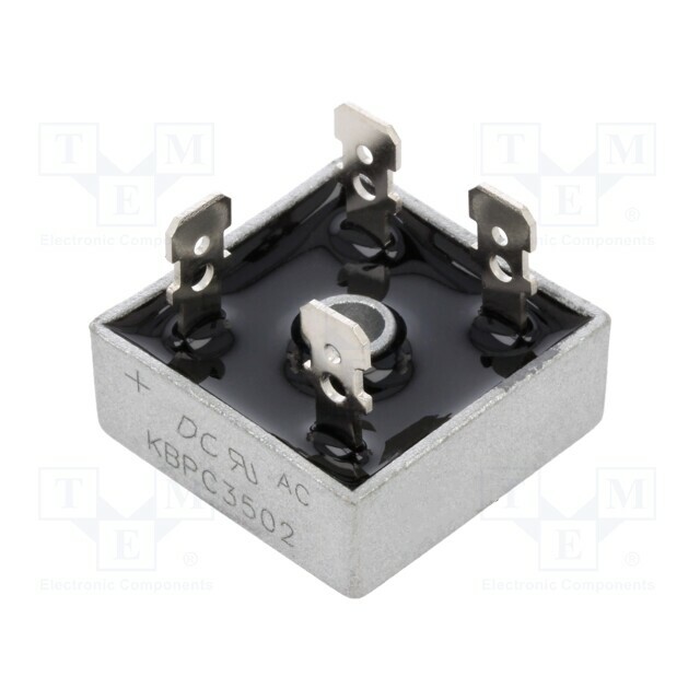 DC COMPONENTS Bridge rectifier: single-phase; Urmax: