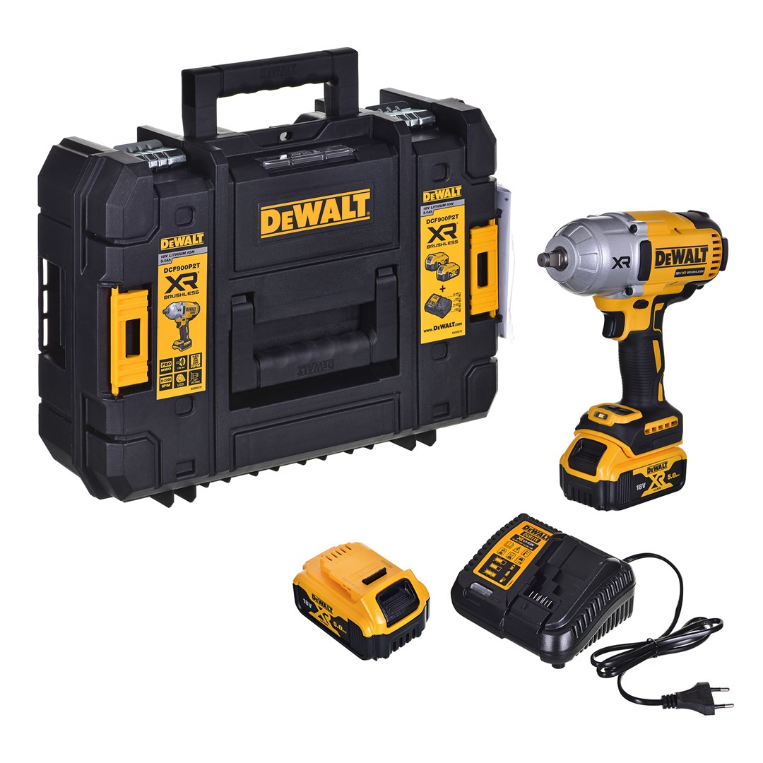 DeWALT Impulsa triecienskrūvgriezis 18V 2X5Ah, TSTAK