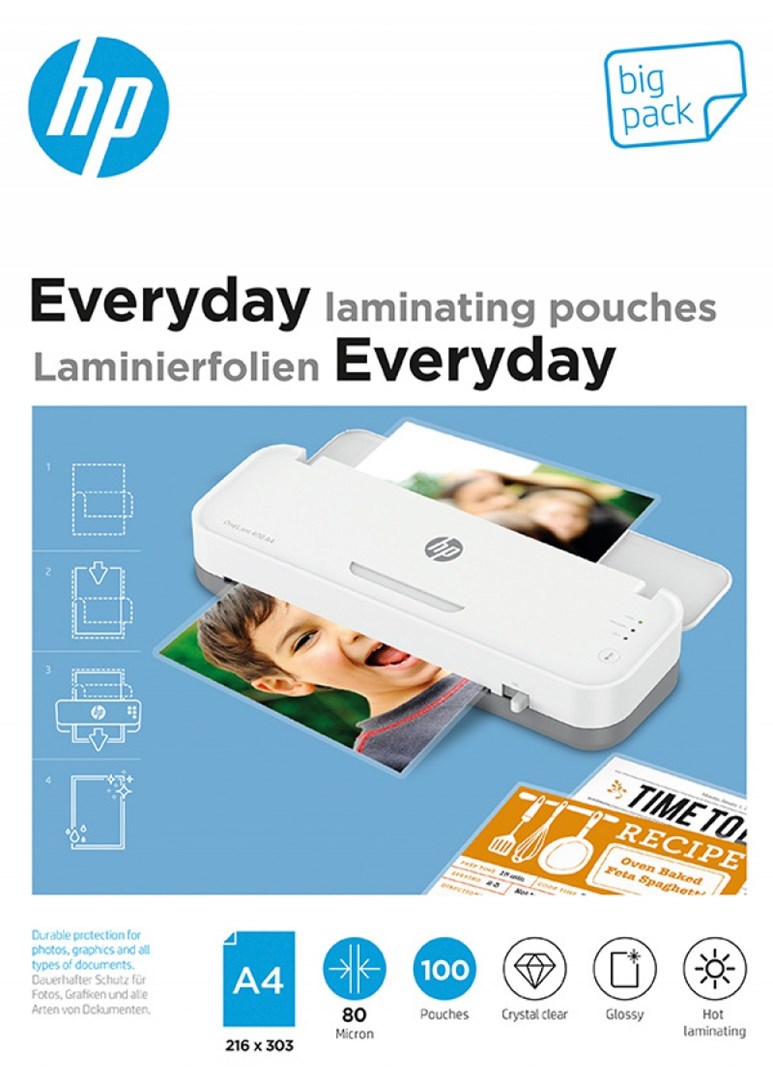 HP Everyday Lamineringslommer A4 80 micron