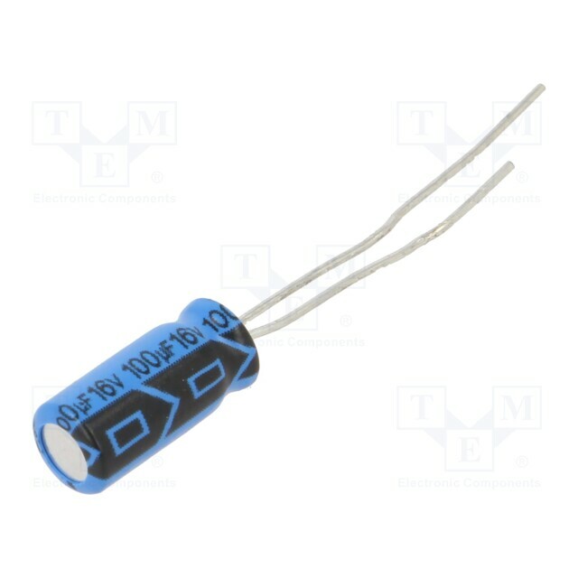 VISHAY Capacitor: electrolytic; THT; 100uF; 16VDC