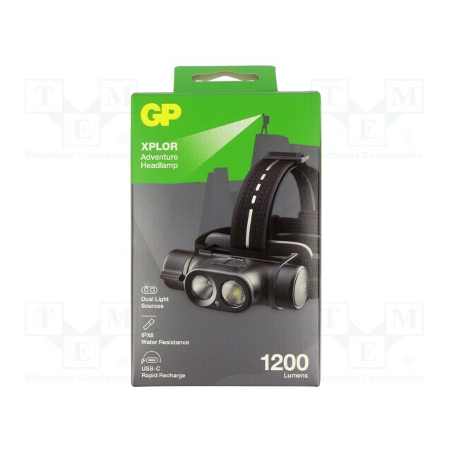 GP Torch: LED headtorch; IPX8; 40lm