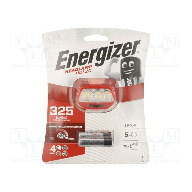 ENERGIZER Torch: LED headtorch; IPX4; 25lm