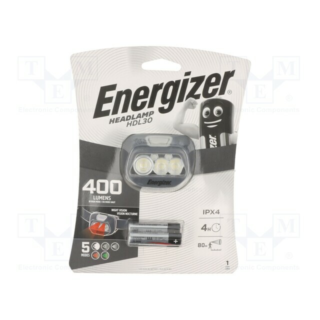 ENERGIZER Torch: LED headtorch; IPX4; 25lm