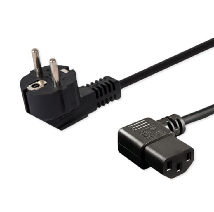 SAVIO Power cable Schuko (M) angled