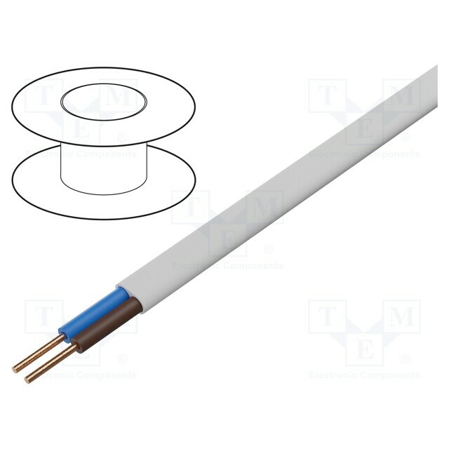 ELEKTROKABEL Wire; YDY; 2x1.5mm2; flat
