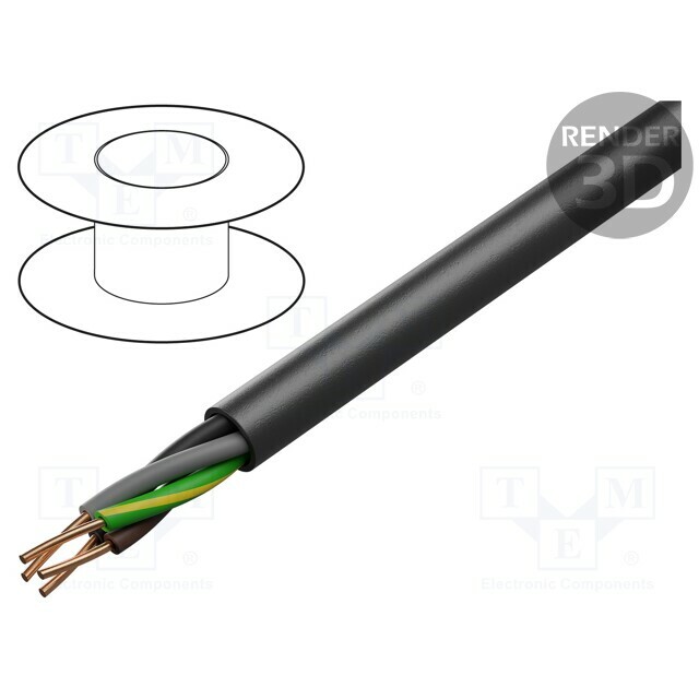 ELEKTROKABEL Wire; YKY; 4G4mm2; round; wire