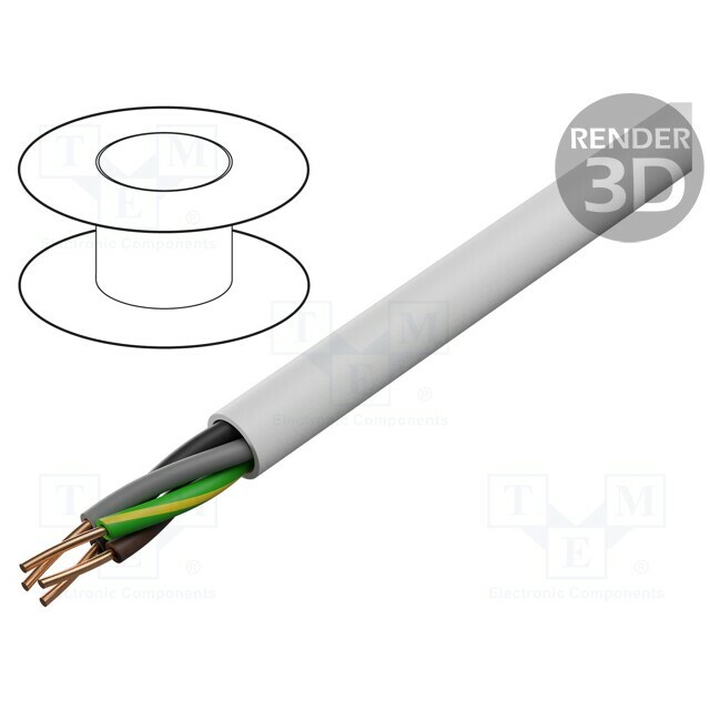 ELEKTROKABEL Wire; YDY; 4G2.5mm2; round