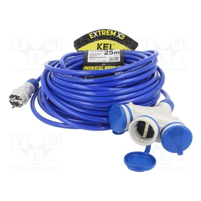KEL Extension lead; H07BQ-F; 3G2.5mm2