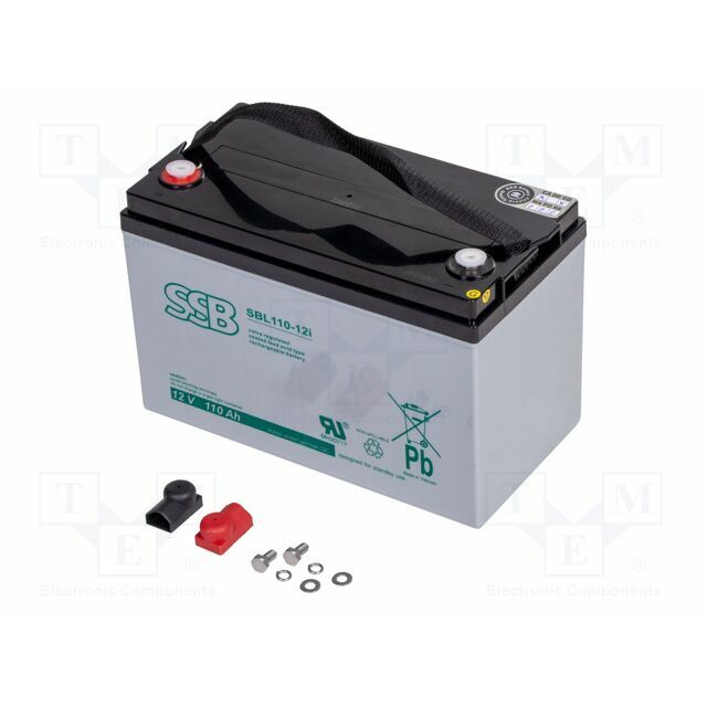 SSB Re-battery: acid-lead; 12V; 110Ah; AGM