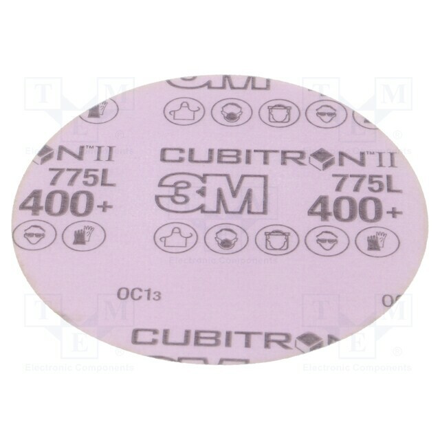 Sanding plate; 125mm; Granularity: 400; w/o