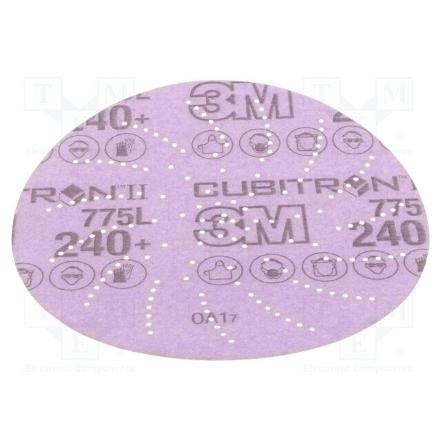 Sanding plate; 125mm; Granularity: 240; with