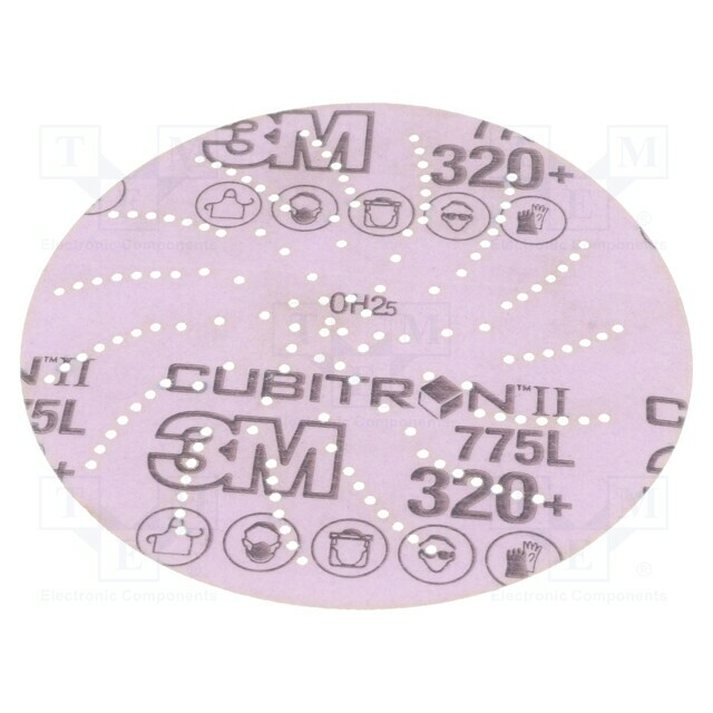 Sanding plate; 125mm; Granularity: 320; with