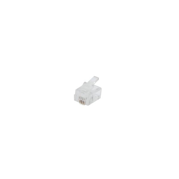 MODULAR CONNECTOR RJ11 6P4C, 50 pcs