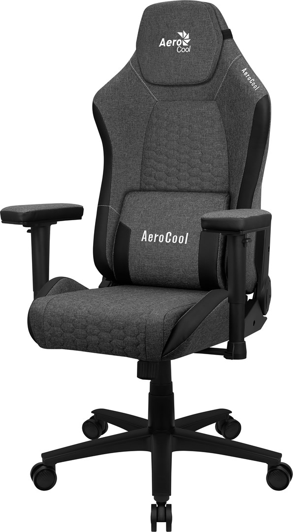 Aerocool CROWNASHBK, Ergonomic Gaming Chair, Adjustable