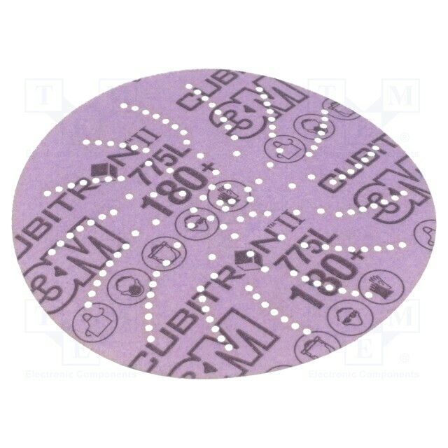 Sanding plate; 125mm; Granularity: 180; with