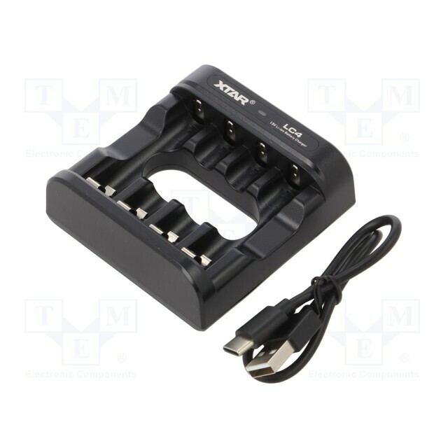 Charger: for rechargeable batteries; Li-Ion; 1