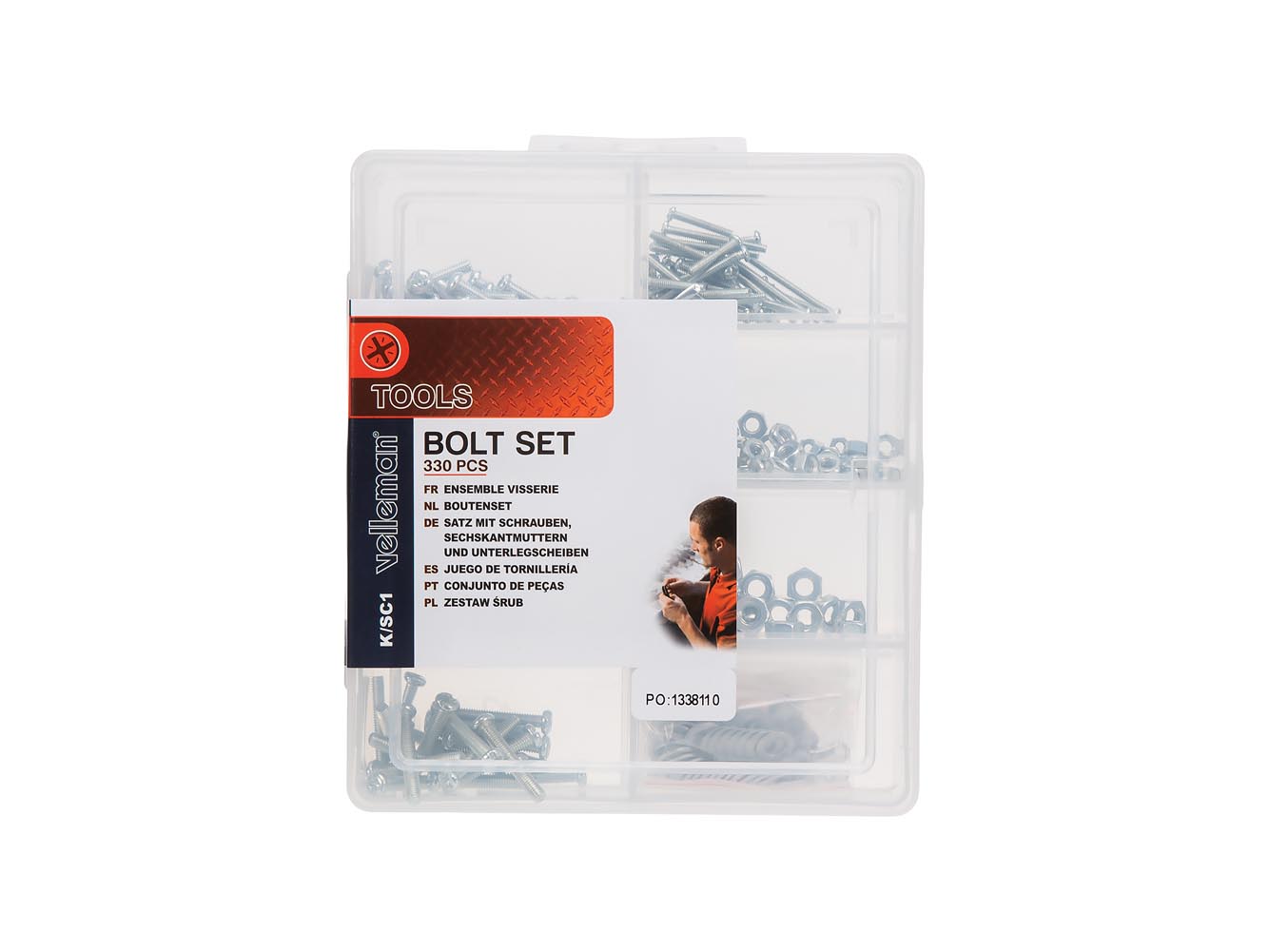 BOLT SET 330 PCS (PHILIPS SCREWS