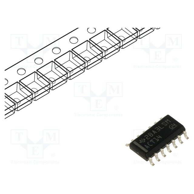 TEXAS INSTRUMENTS IC: digital; NOT; Ch: