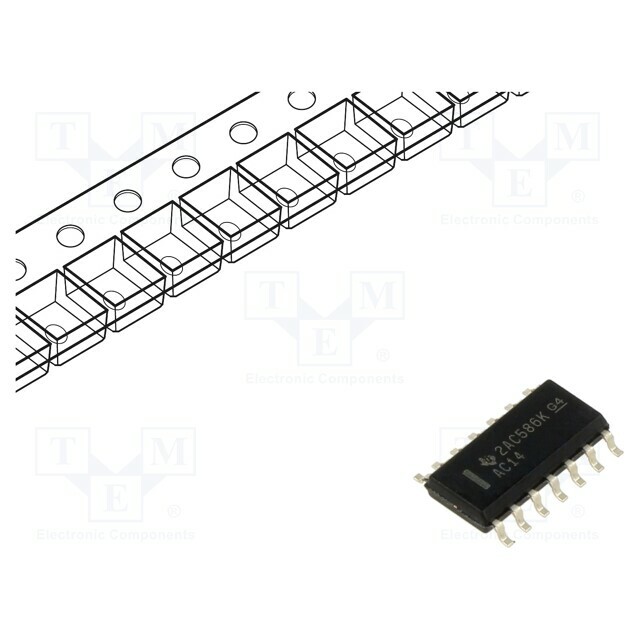 TEXAS INSTRUMENTS IC: digital; NOT; Ch: