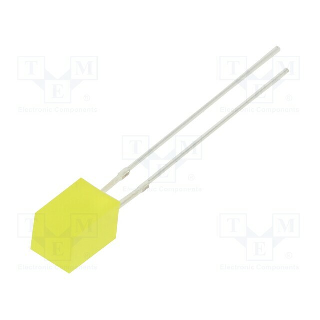 OPTOSUPPLY LED; yellow; rectangular; 5x5x7mm; 150÷220mcd