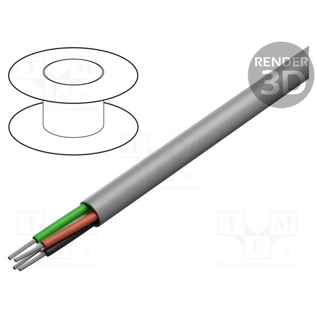 ALPHA WIRE Wire; EcoFlex®; EcoGen®; 4x18AWG