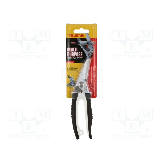 TAJIMA Scissors; for cables; serrated  blade