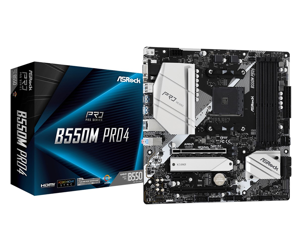 As-Rock ASRock B550M Pro4 AM4 mATX