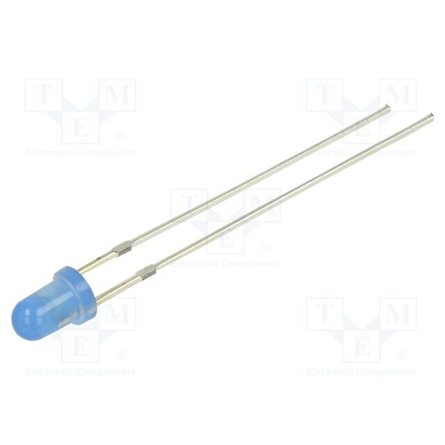 OPTOSUPPLY LED; blue; 3mm; 150÷220mcd; 60°