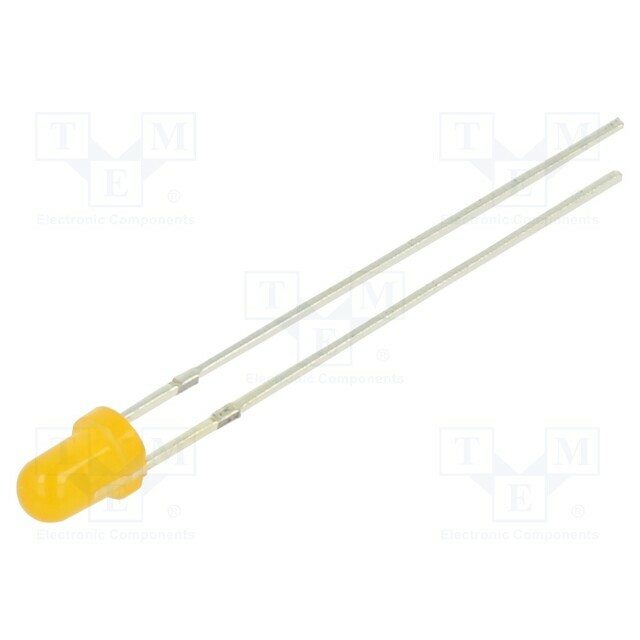 OPTOSUPPLY LED; orange; 3mm; 150÷220mcd; 60°