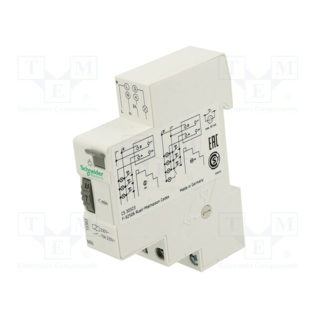 SCHNEIDER ELECTRIC Timer; 1÷7min; SPST-NO; 230VAC