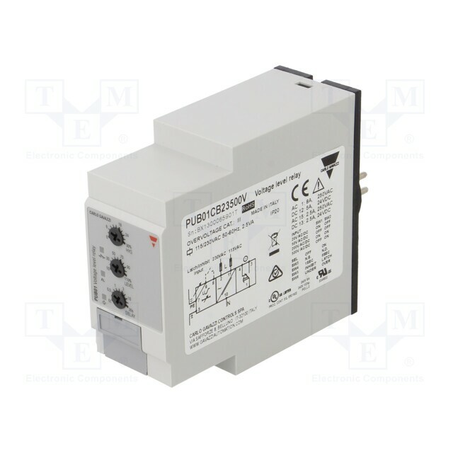 CARLO GAVAZZI Voltage monitoring relay; 115/230VAC