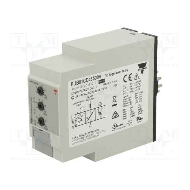 CARLO GAVAZZI Voltage monitoring relay; 24÷48VAC