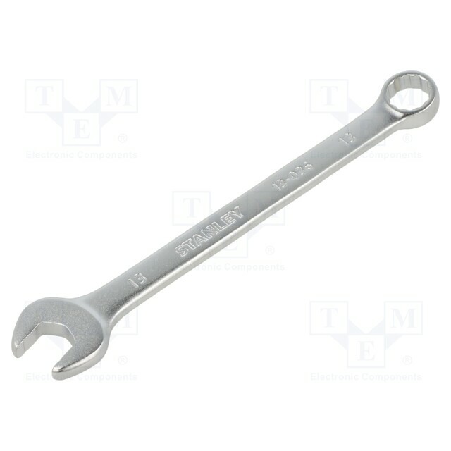 STANLEY Wrench: combination spanner; double-sided; 13mm