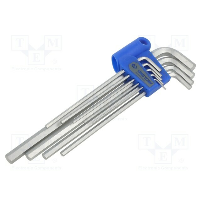 KING TONY Wrench: hex key-set; inch