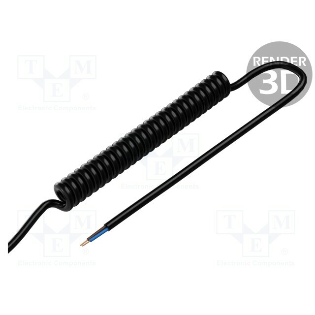 SIMECH Wire: coiled; 2x1mm2; unshielded; PUR