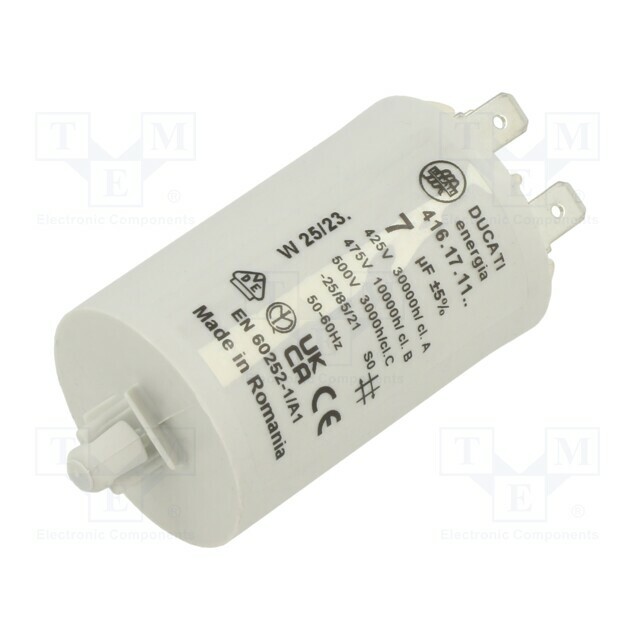 DUCATI ENERGIA Capacitor: polypropylene; motors, run
