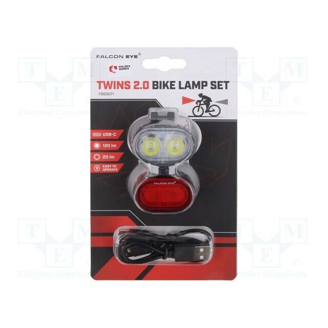 MACTRONIC Torch: LED; 20lm,120lm; TWINS