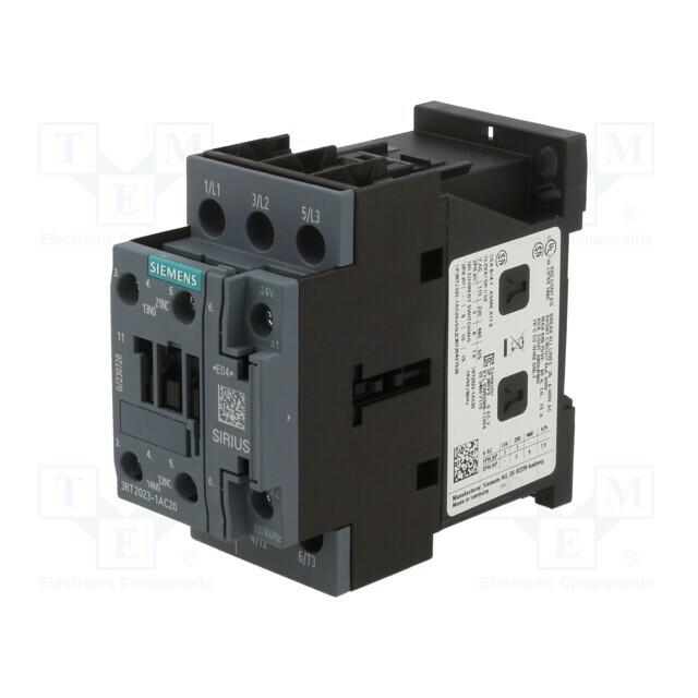 SIEMENS Contactor: 3-pole; NO x3; Auxiliary