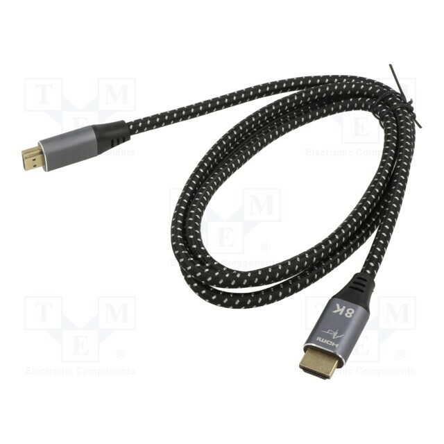 Cable; HDMI plug,both sides; textile