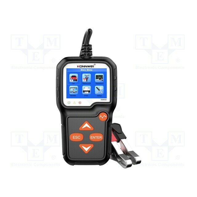 KONNWEI Tester: rechargeable batteries; 124x70x20mm; VDC: