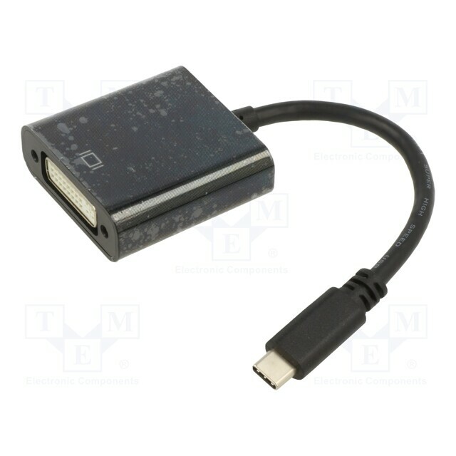 Adapter; DVI-I (24+5) socket,USB C