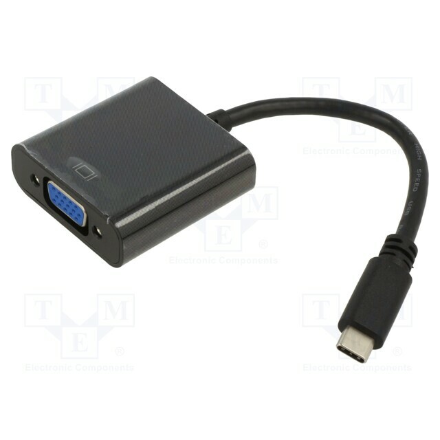 Adapter; D-Sub 15pin HD socket,USB
