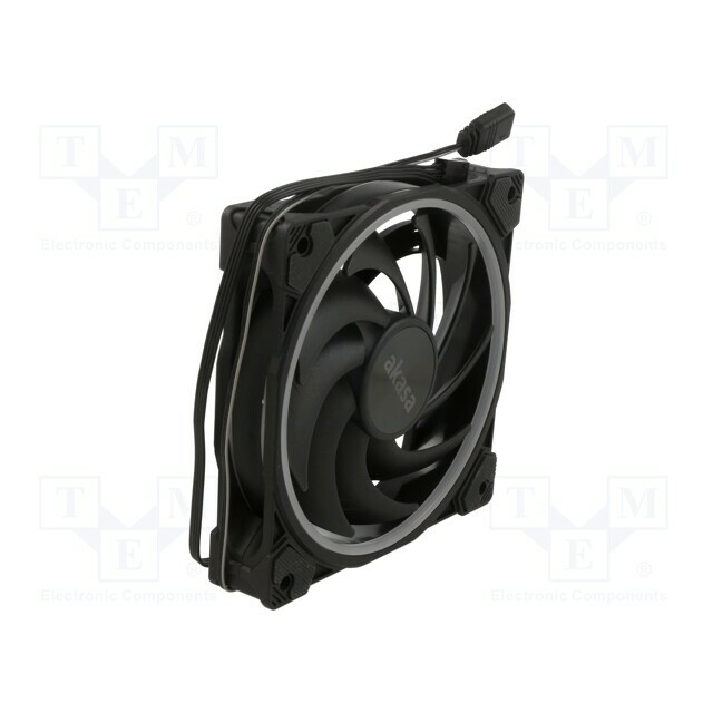 Akasa Fan: DC; 120x120x25mm; axial; 12VDC