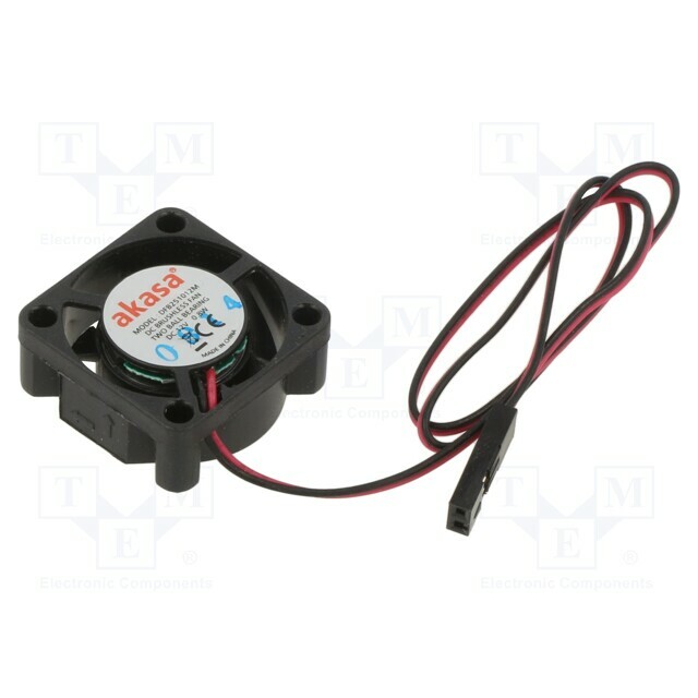 Akasa Fan: DC; 25x25x10mm; axial; 12VDC