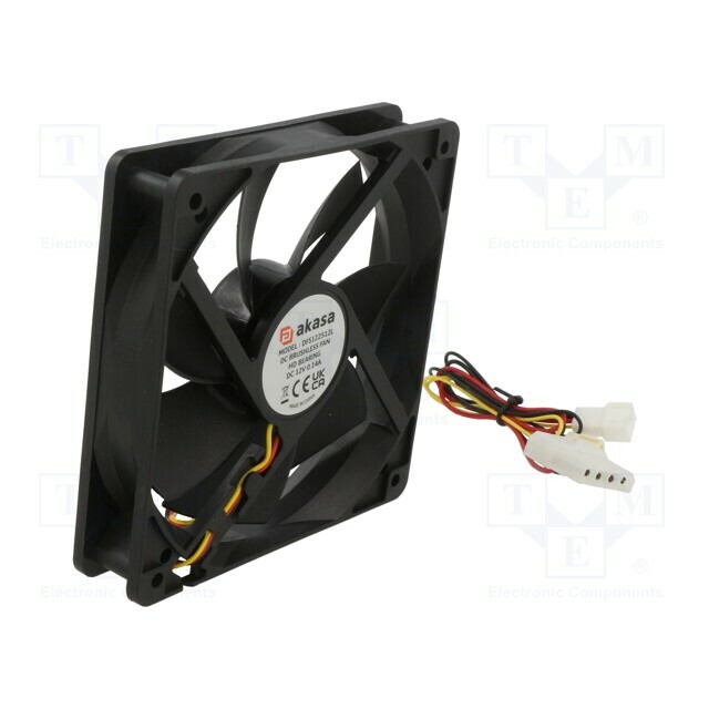 Akasa Fan: DC; 120x120x25mm; axial; 12VDC