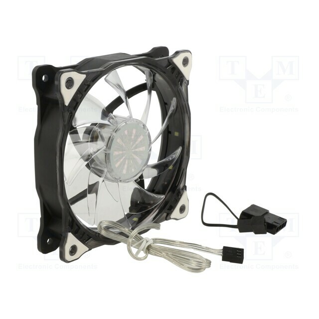 Akasa Fan: DC; 120x120x25mm; axial; 12VDC