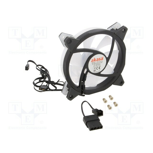 Akasa Fan: DC; 120x120x25mm; axial; 12VDC